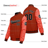 Custom Orange Varsity Jackets for Men Women Youth Personalized Letterman Jackets