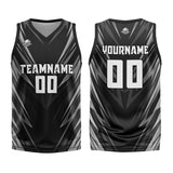 Custom Black Basketball Jersey Uniform Suit Printed Your Logo Name Number