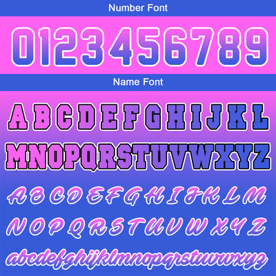 Custom Gradient Varsity Jacket Letterman jacket for Men, Women and Youth Pink Blue