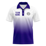 Custom Purple Football Polo Shirts  Add Your Unique Logo/Name/Number