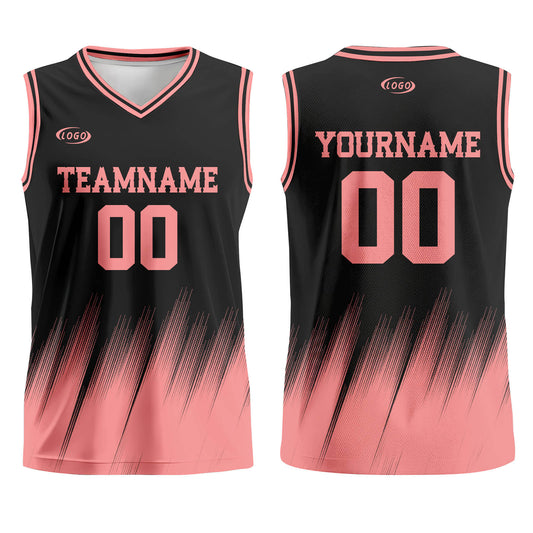 Custom Black Pink Basketball Jersey Uniform Suit Printed Your Logo Name Number