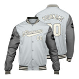 Custom Gray Varsity Jackets for Men Women Youth Personalized Letterman Jackets
