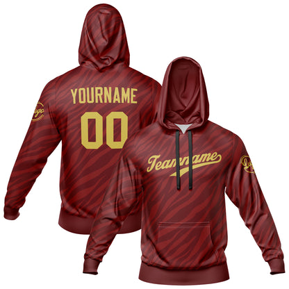 Custom Crimson Sports hoodie Sweatshirt Set for Men Women Youth Tops and Pants Set Tracksuit