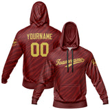 Custom Crimson Sports hoodie Sweatshirt Set for Men Women Youth Tops and Pants Set Tracksuit