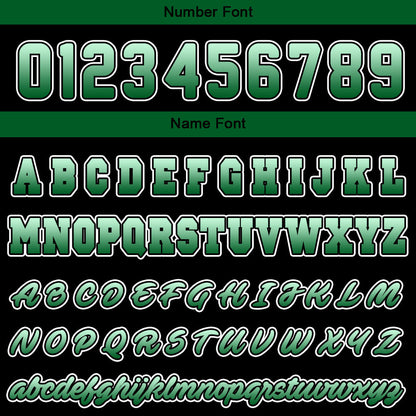 Custom Green Black Sweatshirt Hoodie For Men Women Girl Boy Print Your Logo Name Number