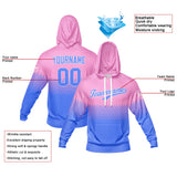 Custom Pink Light Blue Hoodie Sweatshirt Set for Men Women Youth Tops and Pants Set Tracksuit