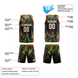 Custom Black Orange Reversible Basketball Suit for Adults and Kids Personalized Jersey