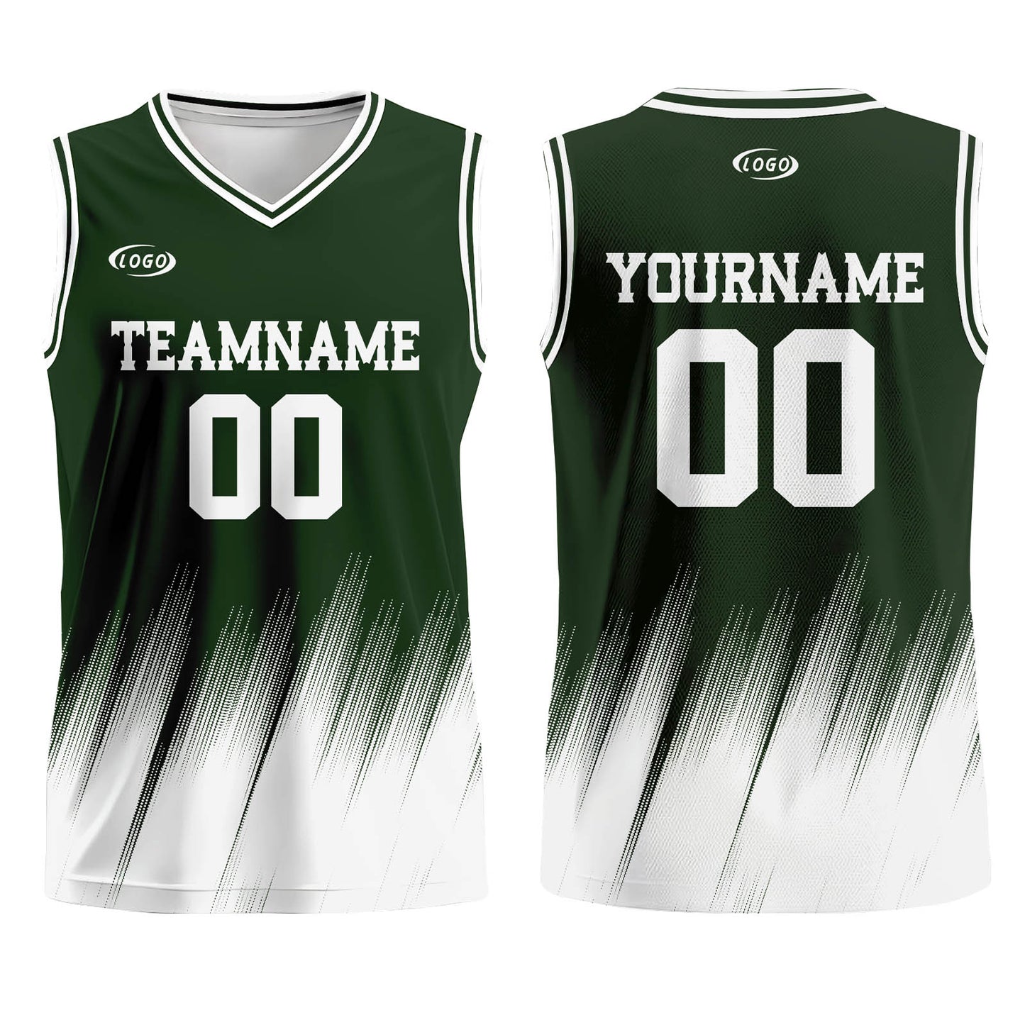 Custom Olive Green White Basketball Jersey Uniform Suit Printed Your Logo Name Number