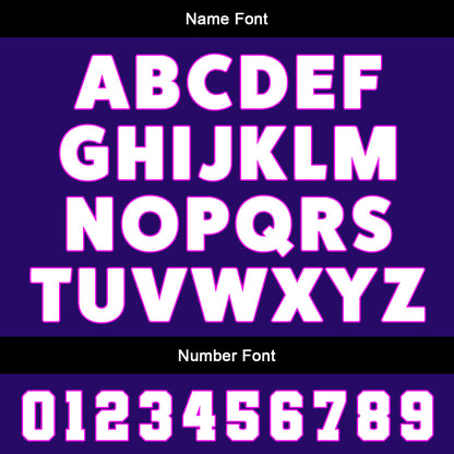 Custom Black Purple Uniform Jersey Kids Adults Personalized Set Jersey Shirt