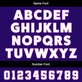 Custom Black Purple Uniform Jersey Kids Adults Personalized Set Jersey Shirt