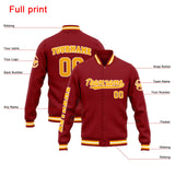 Custom Varsity Jacket Letterman jacket for Men, Women and Youth Red Orange