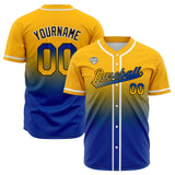 Custom Gradient Baseball Jerseys Personalized Name Number Logo