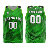 Custom Green Basketball Jersey Uniform Suit Printed Your Logo Name Number