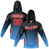 Custom Black Blue Sports hoodie Sweatshirt Set for Men Women Youth Tops and Pants Set Tracksuit
