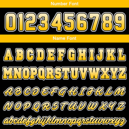 Custom Yellow Black Sweatshirt Hoodie For Men Women Girl Boy Print Your Logo Name Number