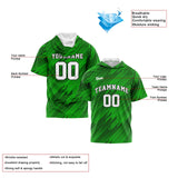 Custom Green Short Sleeve Hoodies for Men Women Shirts with Hoods Printed Name Logo