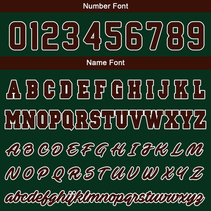 Custom Varsity Jacket Letterman jacket for Men, Women and Youth Green Brown