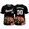 Custom Black Baseball Jersey Print Personalized Name, Number and Logo
