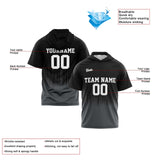 Custom Black Grey Short Sleeve Hoodies for Men Women Shirts with Hoods Printed Name Logo
