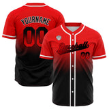 Custom Gradient Baseball Jerseys Personalized Name Number Logo