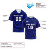 Custom Royal Short Sleeve Hoodies for Men Women Shirts with Hoods Printed Name Logo