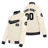 Custom Cream White Varsity Jackets for Men Women Youth Personalized Letterman Jackets