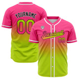 Custom Gradient Baseball Jerseys Personalized Name Number Logo