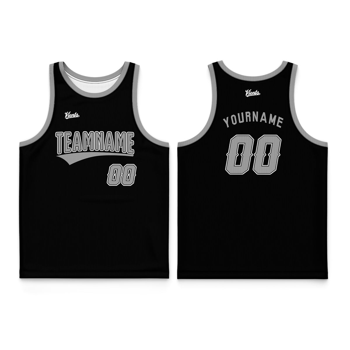 Custom Black Gray Thin Strap Basketball Jersey - Breathable Mesh Training Uniform for Adults & Youth