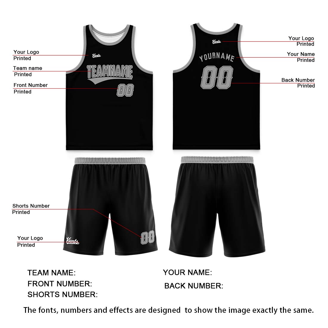 Custom Black Gray Thin Strap Basketball Jersey - Breathable Mesh Training Uniform for Adults & Youth