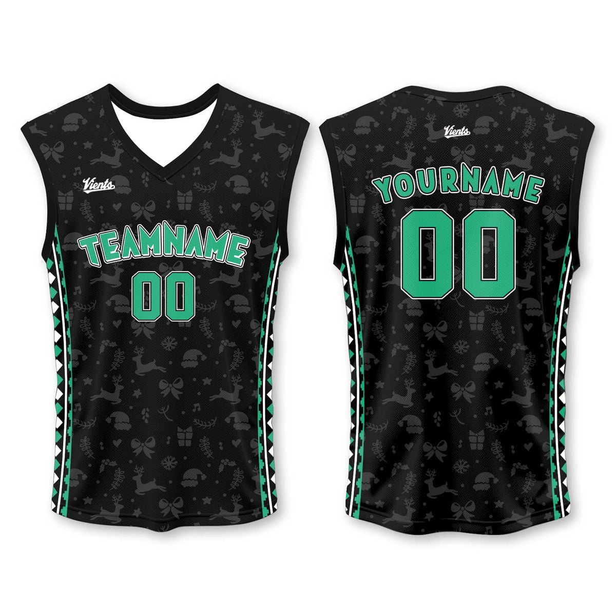 Custom Black Green Wide Shoulder Basketball Jersey - Breathable Mesh Team Uniform for Adult & Yout