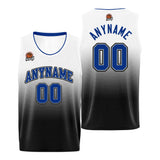 Custom Basketball Jersey Personalized Stitched Team Name Number Logo Black&Royal