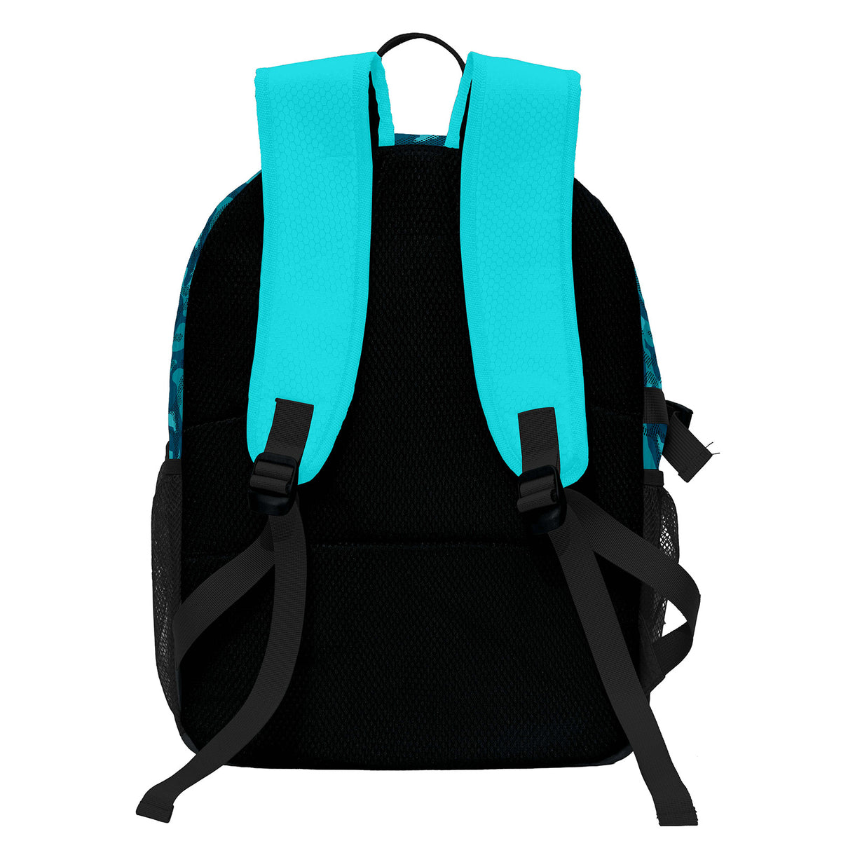 Custom Cyan Blue Basketball Soccer Backpack Personalized Player Names Numbers Team Logo #BB-1010-0001