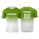 Custom Olive Green White Uniform Jersey Kids Adults Personalized Set Jersey Shirt