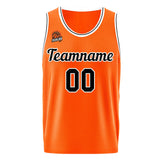 Custom Basketball Jersey Orange-Black