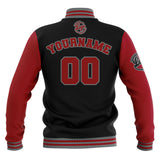 Custom Black Red Grey Waterproof Varsity Jackets Personalized Stitched Name Number Logo to Letterman Jackets