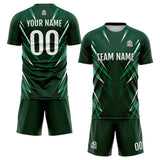 Custom Drak Green Uniform Jersey Kids Adults Personalized Set Jersey Shirt