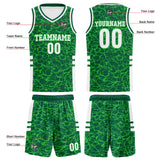 Custom Green Basketball Jersey Uniform Suit Printed Your Logo Name Number