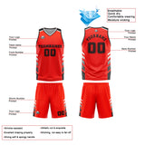 Custom Red Black Basketball Jersey Uniform Suit Printed Your Logo Name Number