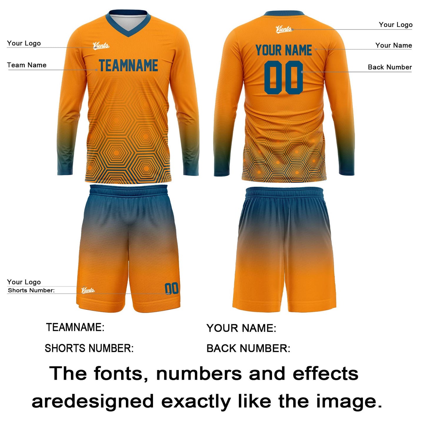 Custom Blue Orange Basketball Soccer Football Shooting Long T-Shirt for Adults and Kids