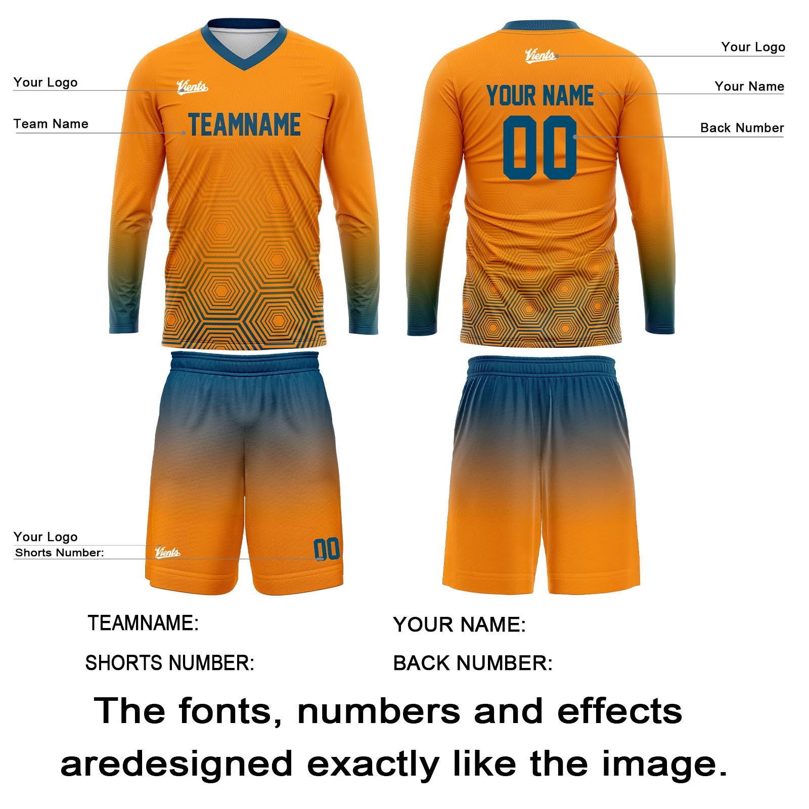 Custom Blue Orange Basketball Soccer Football Shooting Long T-Shirt for Adults and Kids