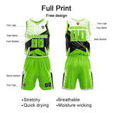 Custom Neon Green Basketball Jersey Uniform Suit Printed Your Logo Name Number