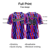 Custom Purple Button Down Baseball Jersey for Men Women Adult Youth Print Name Number Logo