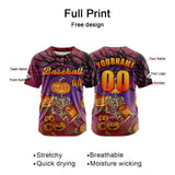 Custom Dark Red Button Down Baseball Jersey for Men Women Adult Youth Print Name Number Logo