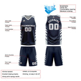 Custom Blue Grey Basketball Jersey Uniform Suit Printed Your Logo Name Number