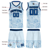 Custom Light Blue Basketball Jersey Uniform Suit Printed Your Logo Name Number