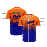 Custom Gradient Baseball Jerseys Personalized Name Number Logo