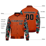 Custom Orange Varsity Jackets for Men Women Youth Personalized Letterman Jackets
