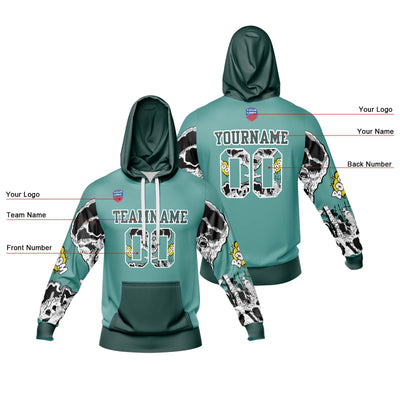 Custom Gradient Hoodie For Man Woman Girl Boy Print Your Logo Name Number