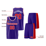 Custom Purple Red Basketball Jersey for Men Women Adult Youth Stitched Name Number Logo