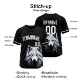 Custom Wolf-Black Baseball Uniforms High-Quality for Adult Kids Optimized for Performance